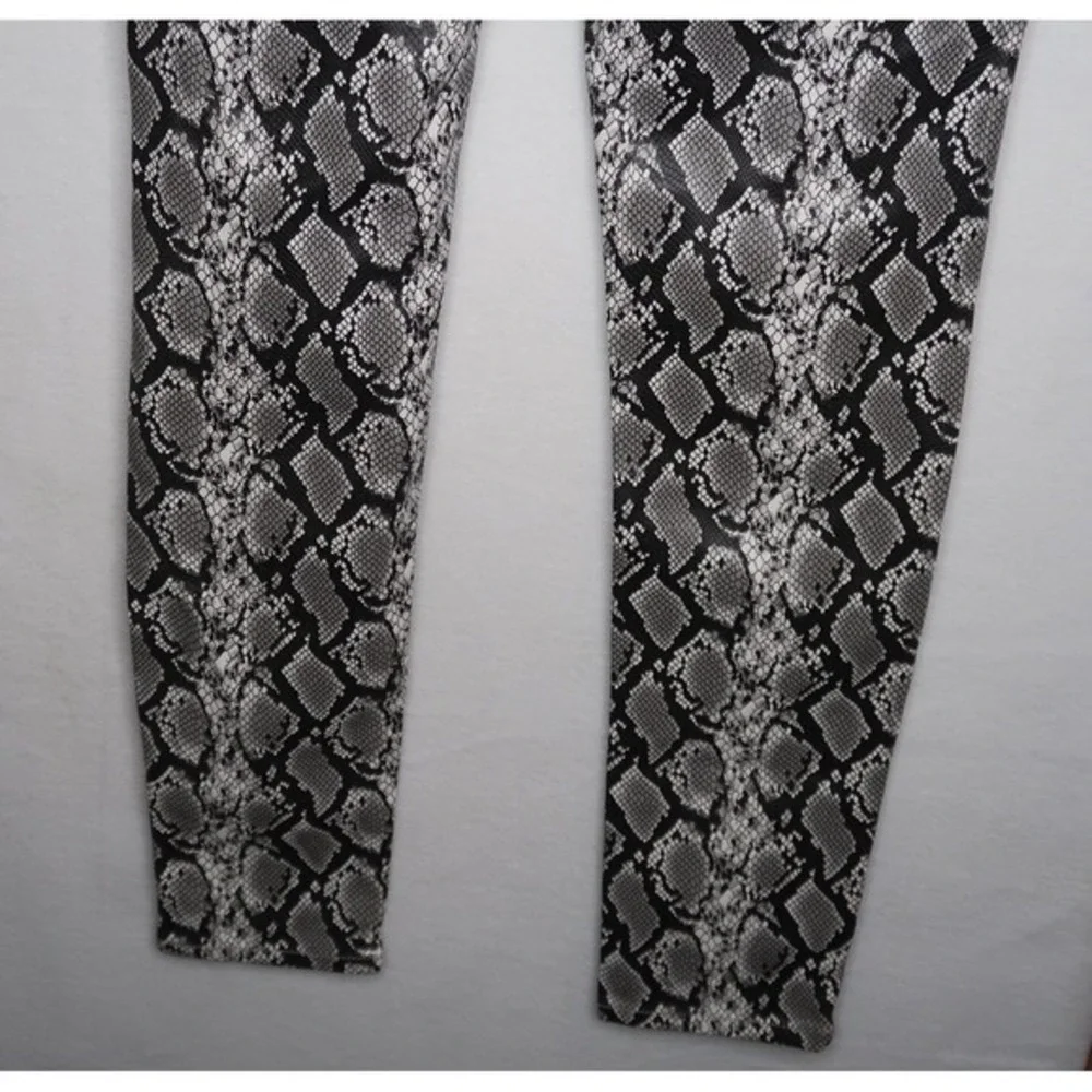 Kendall Kylie‎ Snake Print Faux Leather Pants Skyscraper Skinny 26 Clubwear NWT